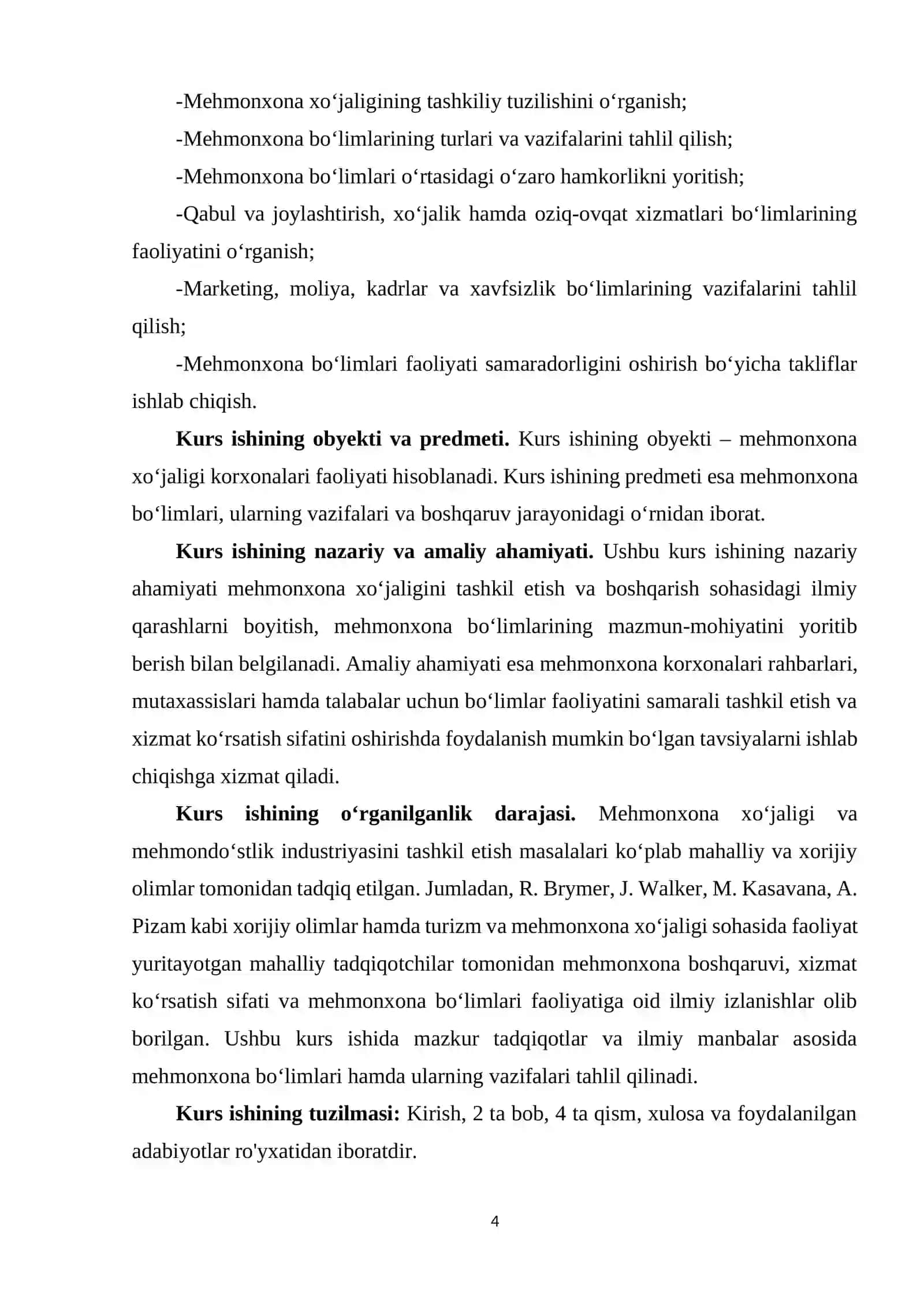Mehmonxona bo‘limlari va ularning vazifalari 4