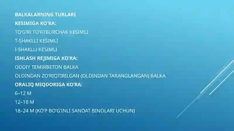 Sanoatbinolarida qoʻllaniladigan temir beton balka va fermalar 4