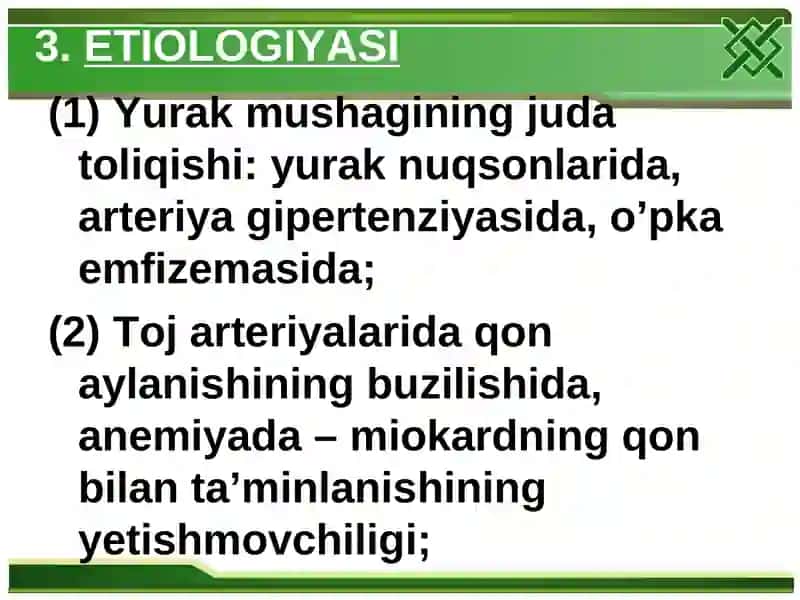 Surunkali yurak yetishmovchiligi 4