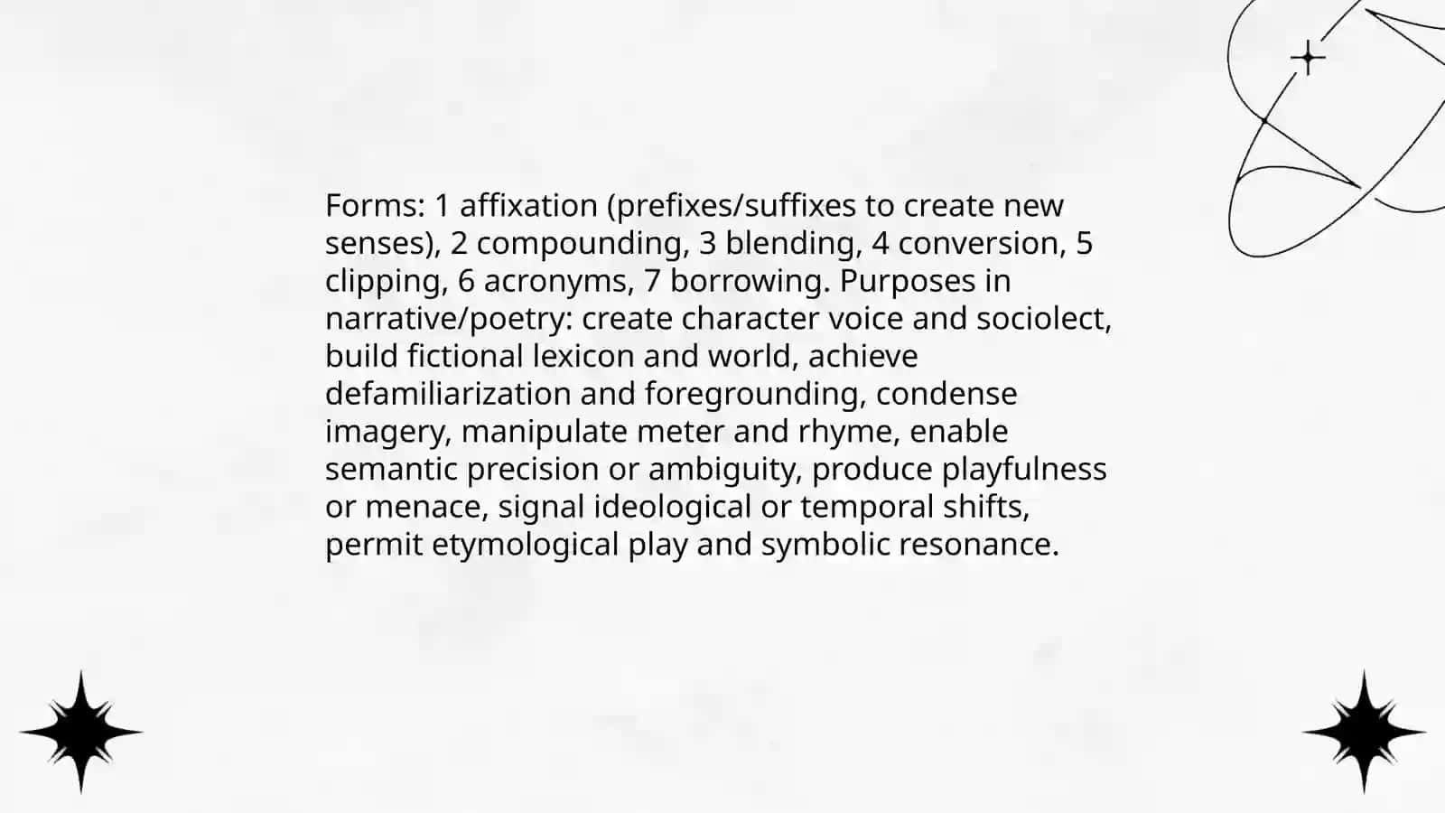 Language features and functions of special literary words 4