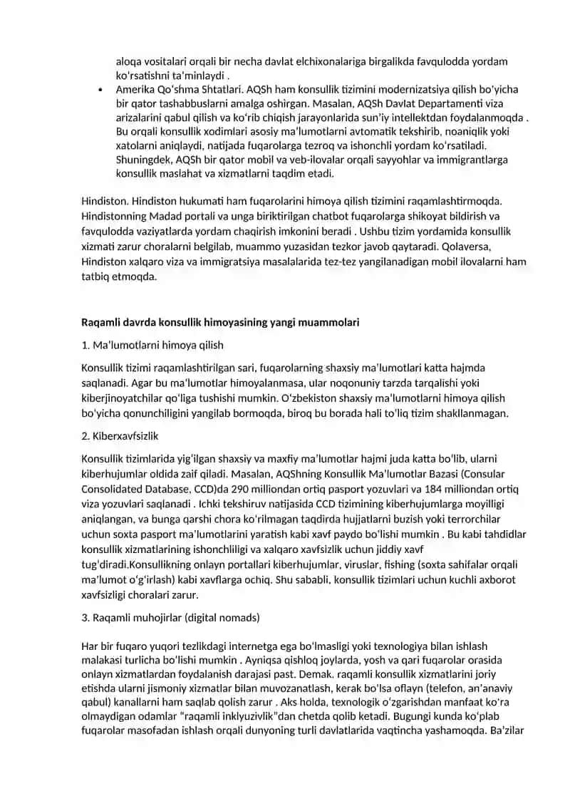 Raqamli asrda fuqarolarga konsullik himoyasi ko‘rsatish 4