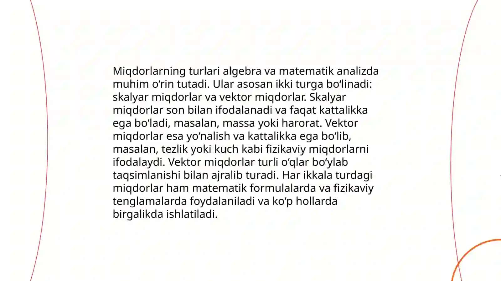 Miqdor tushunchasi va uning turlari 4