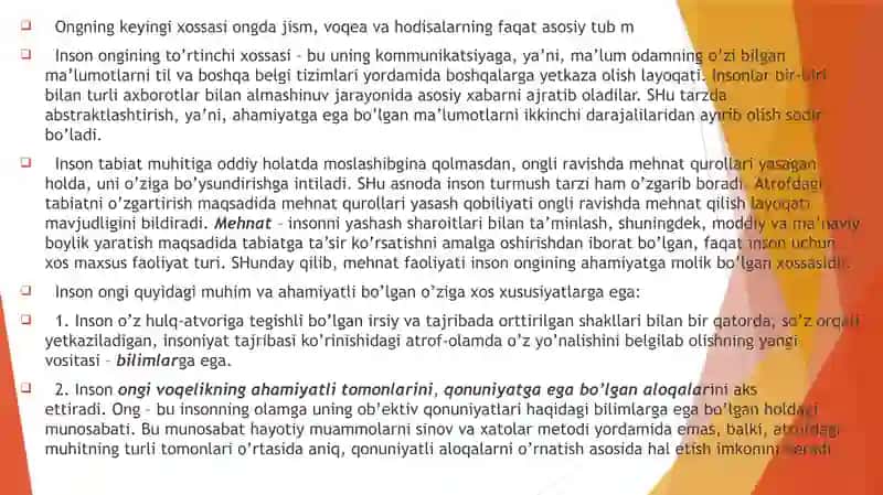 Ong haqida tushuncha va uning xossalari 4