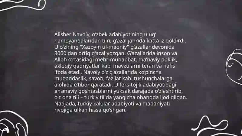 G‘azalning asosiy mavzusi 4