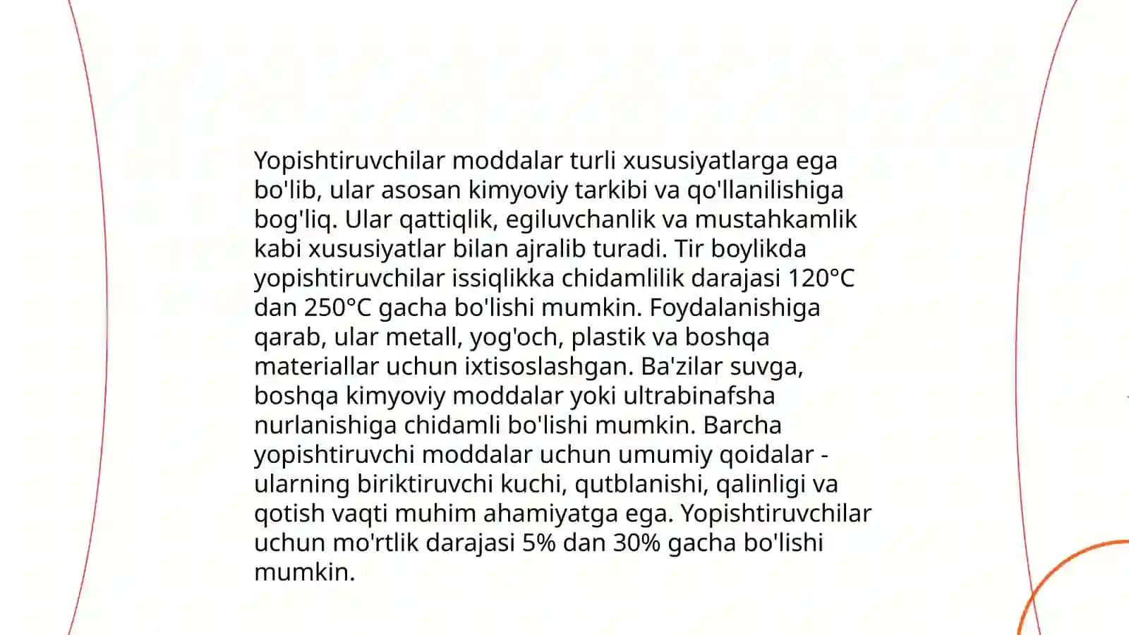 Universal yopishqoqlik tizimlar 4