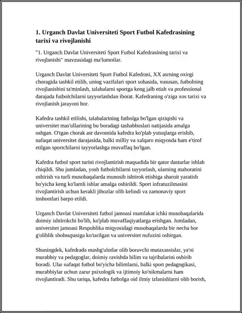 Urganch Davlat Universiteti Sport Futbol Kafedrasi 4