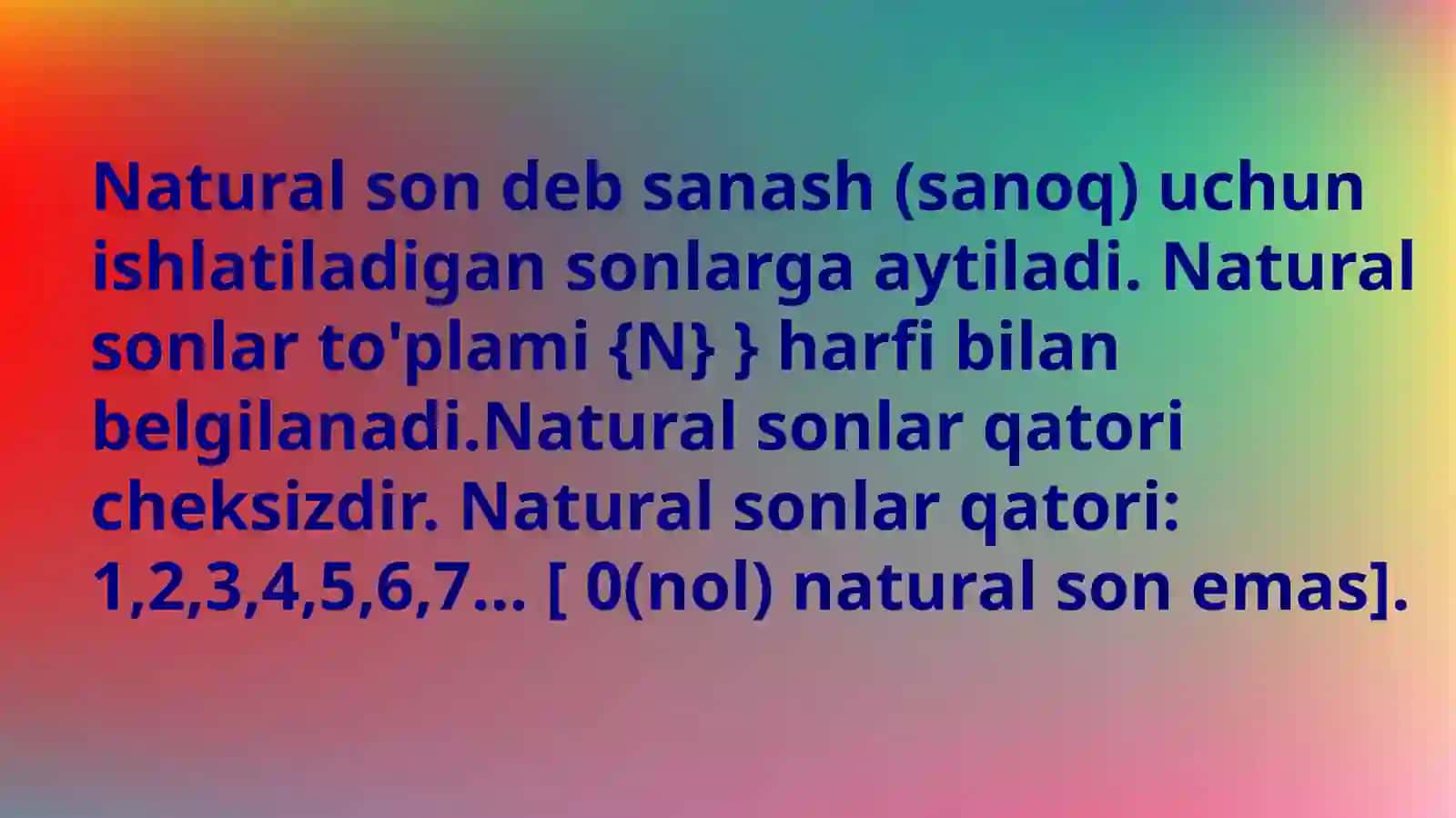 ELEMENTAR MATEMATIKA  fanidan  Natural va butun sonlar.Bo'linish  belgilari.Qoldiqli bo'lish 4