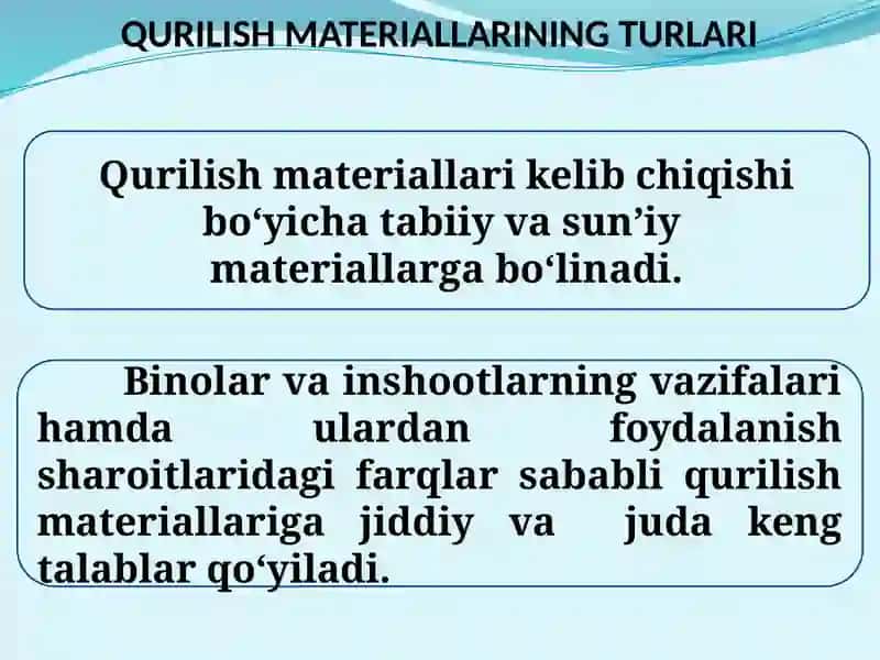 Qurulish materialari 4