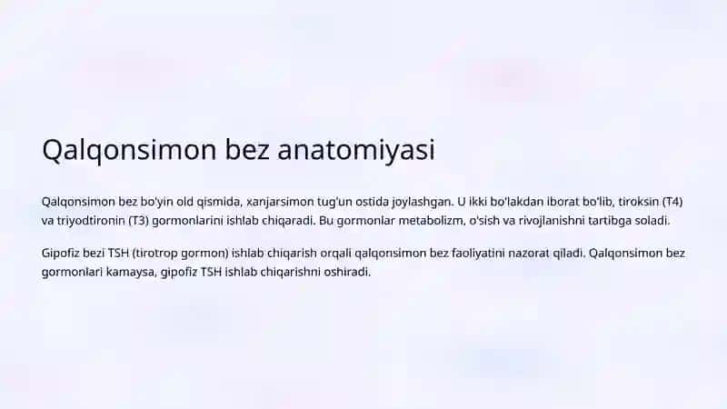 Gipotireoz: Klinikasi va Davosi 4