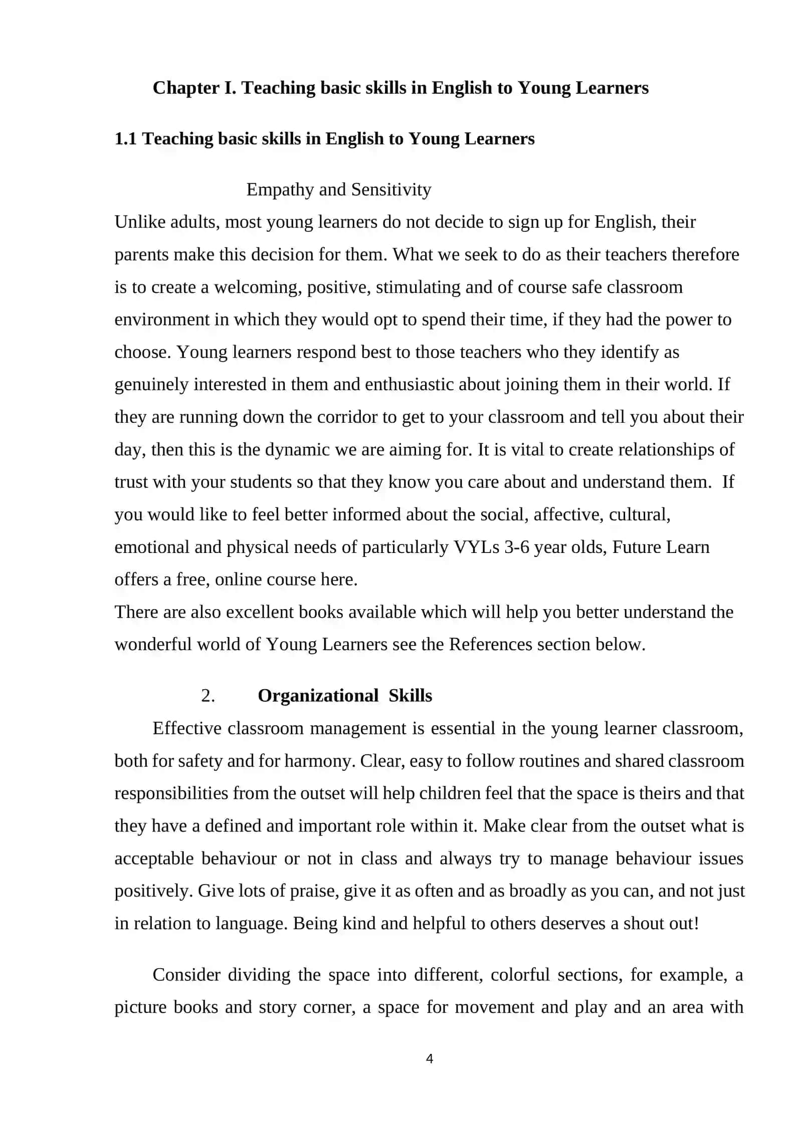 Teaching basic speaking skills in English to Young Learners 4