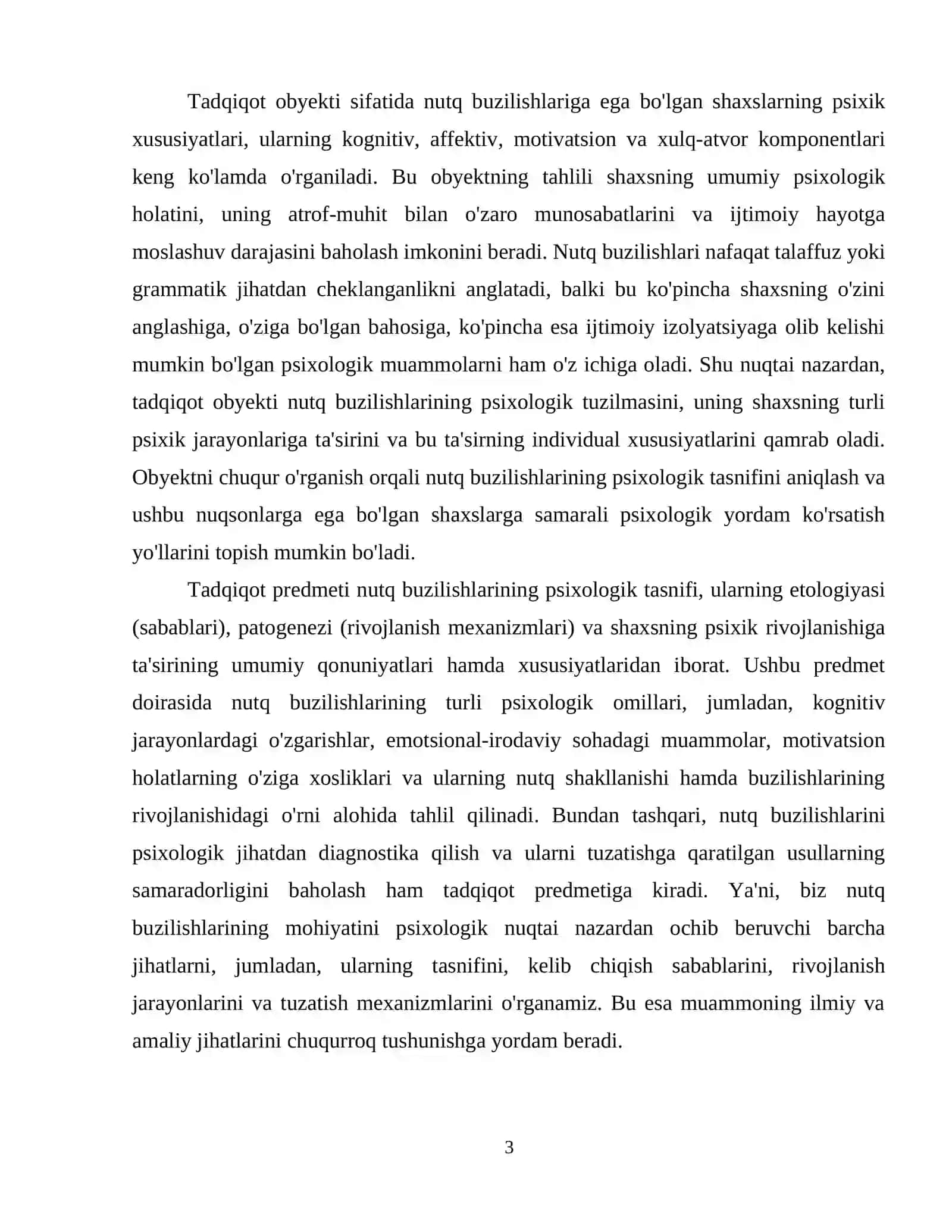 Nutq buzilishlarining psixologik tasnifi 4