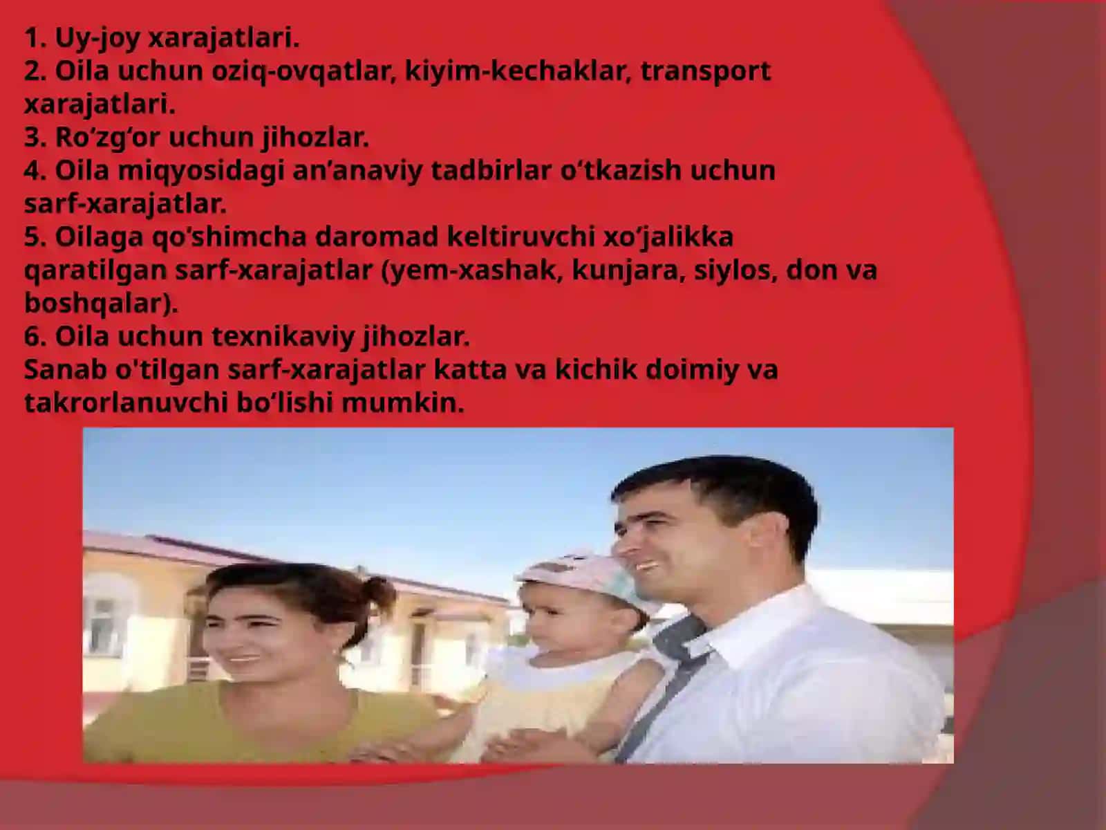 OILA XO’JALIGIGA O’RGATISH YO’LLARI 4