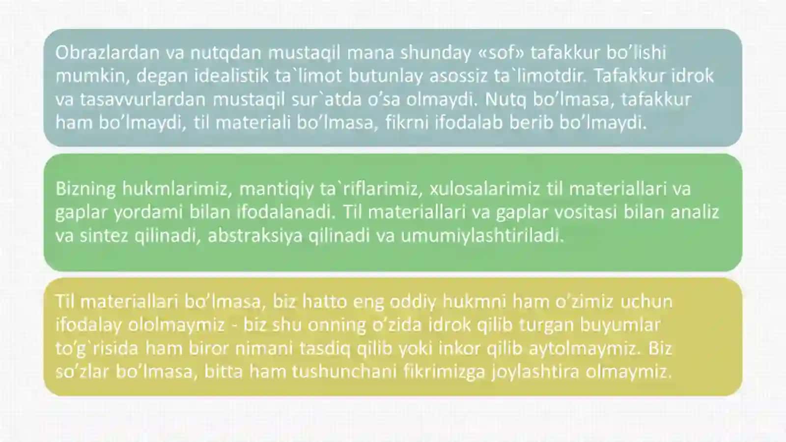 Tafakkur va Nutq Haqida Tushuncha va Ularning Boĝliqli 4
