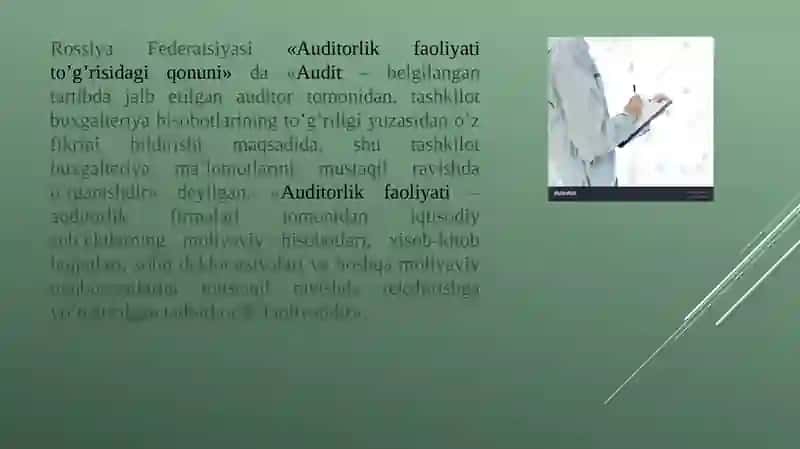 Auditga kirish 4