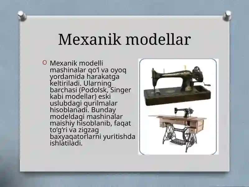 MASHINA, MEXANIZM, STANOKLAR VA ULARDAN FOYDALANISH 4