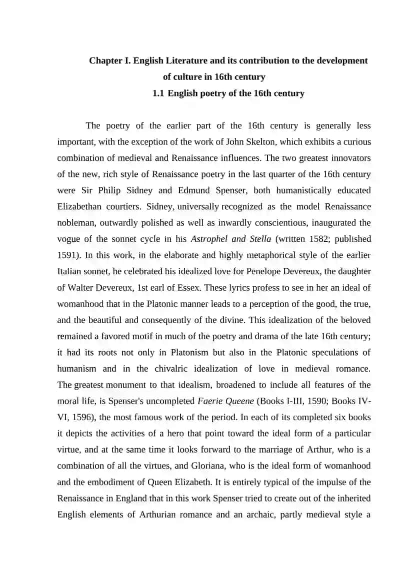 RENAISSANCE LITERATURE 4