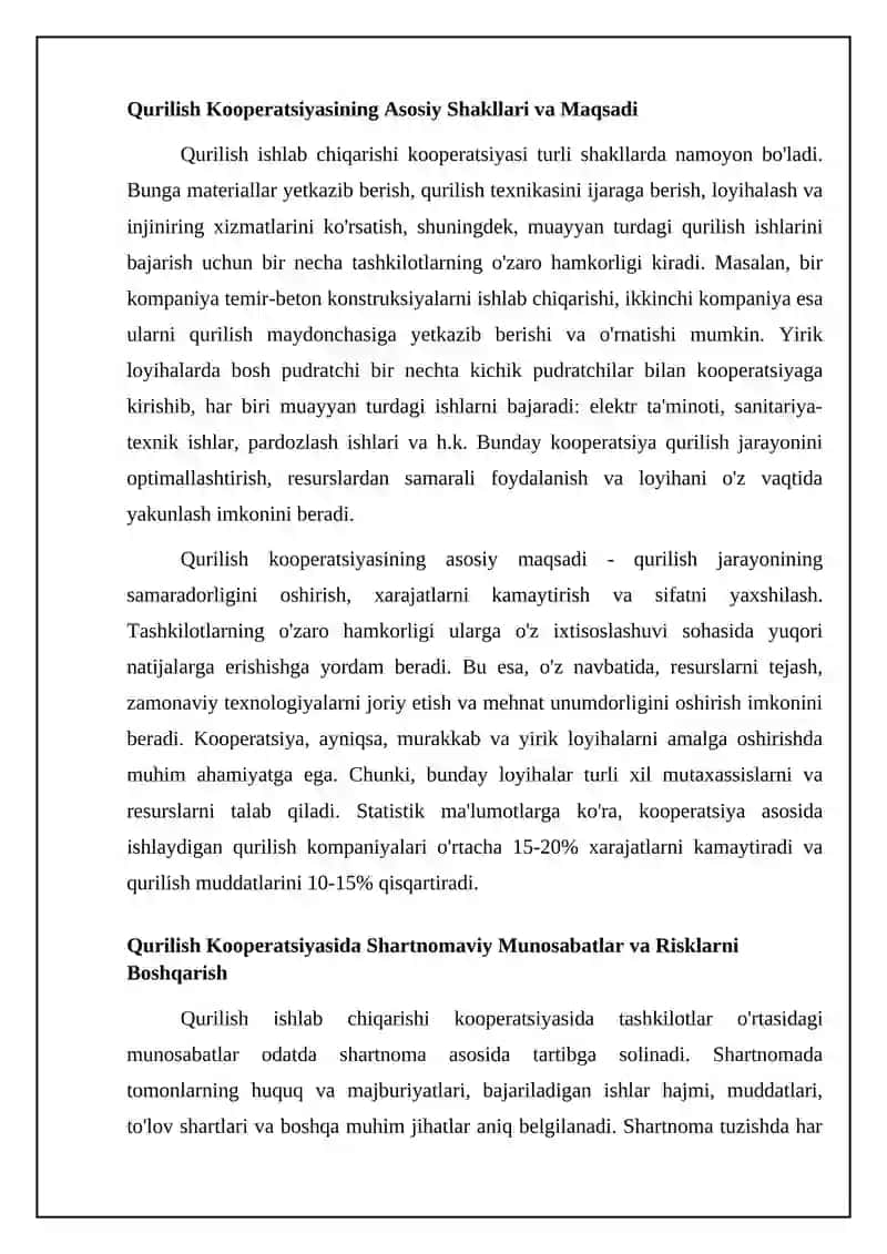 Qurilish ishlab chiqarishi kooperatsiyasi 4