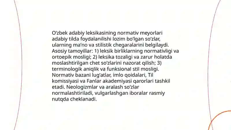 Oʻzbek adabiy nutqi meyorlari 4