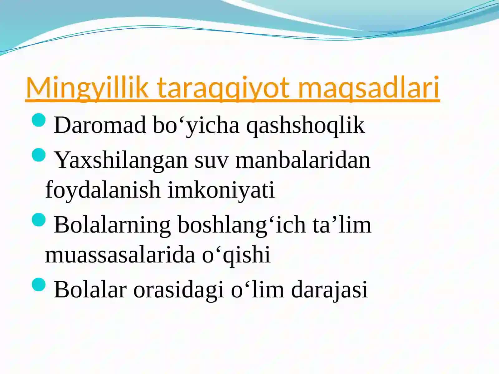 Barqaror rivojanish asoslari 4