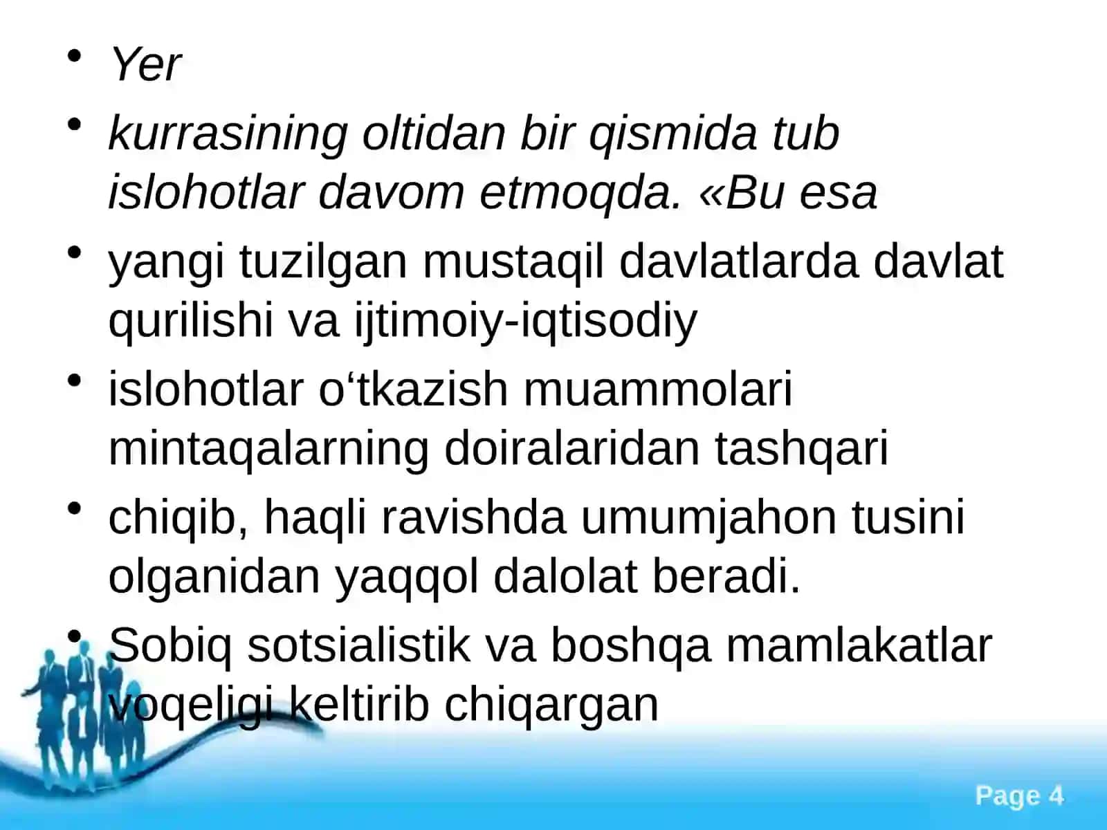 O`zbekistondagi bozor iqtisodiyoti 4