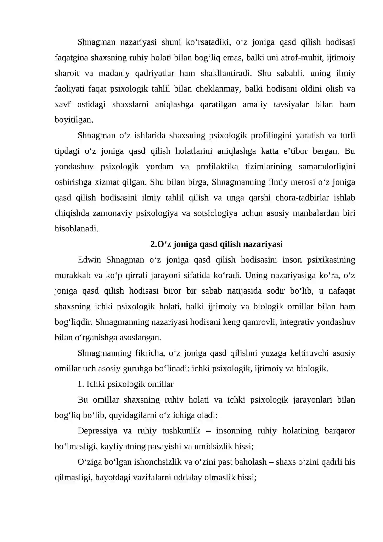 Oʻz joniga qasd qilishda E.Durgeymning nazariyasi 4