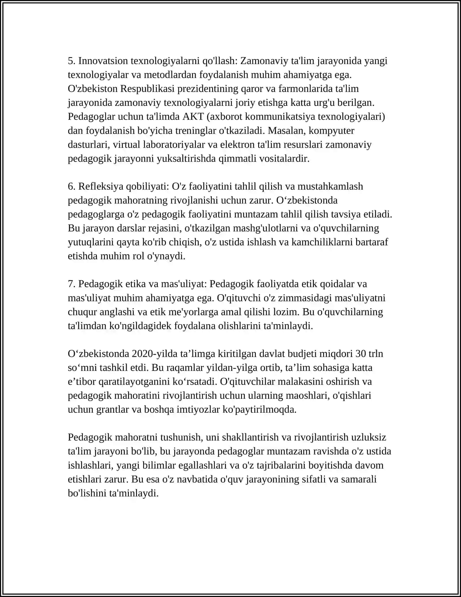 PEDAGOGIK MAHORAT VA UNING SHAKILARI 4