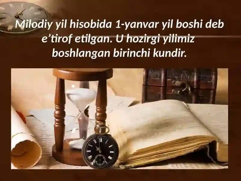 Yil hisoblarining paydo bo'lishi 4