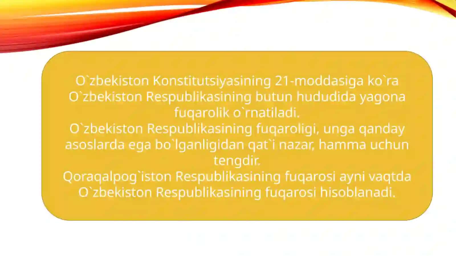 O‘zbekistonda Fuqarolik va uning Konstitutsiyaviy Asoslari 4
