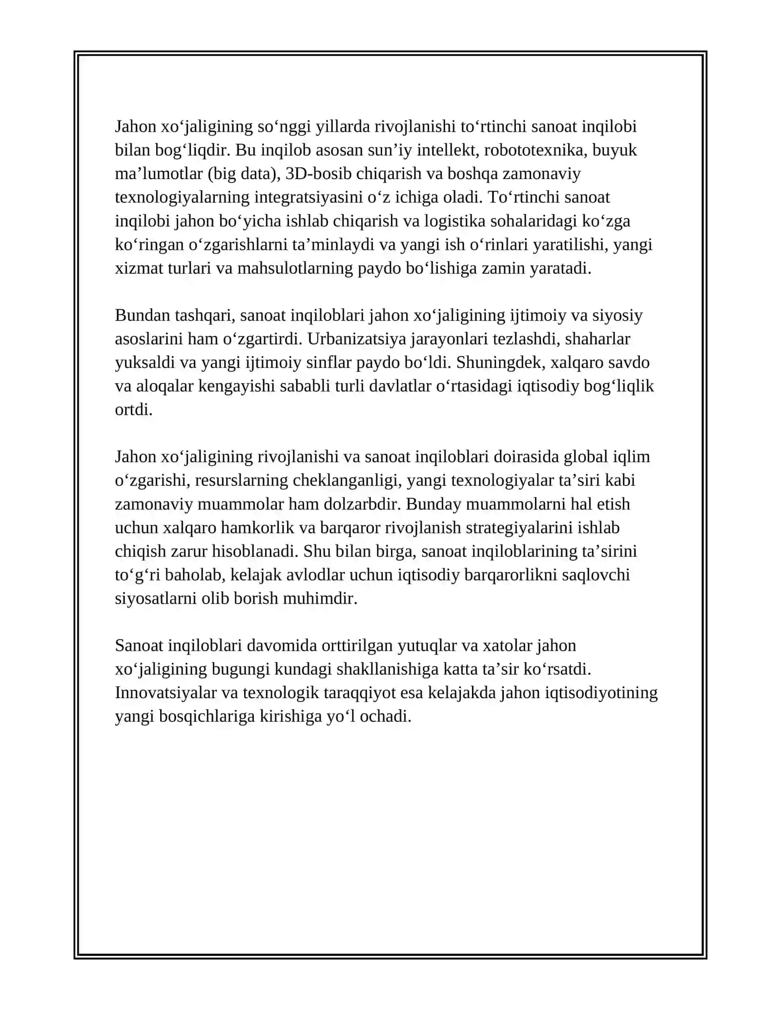 JAHON XO'JALIGI VA UNING EVOLYUTSIYASI 4