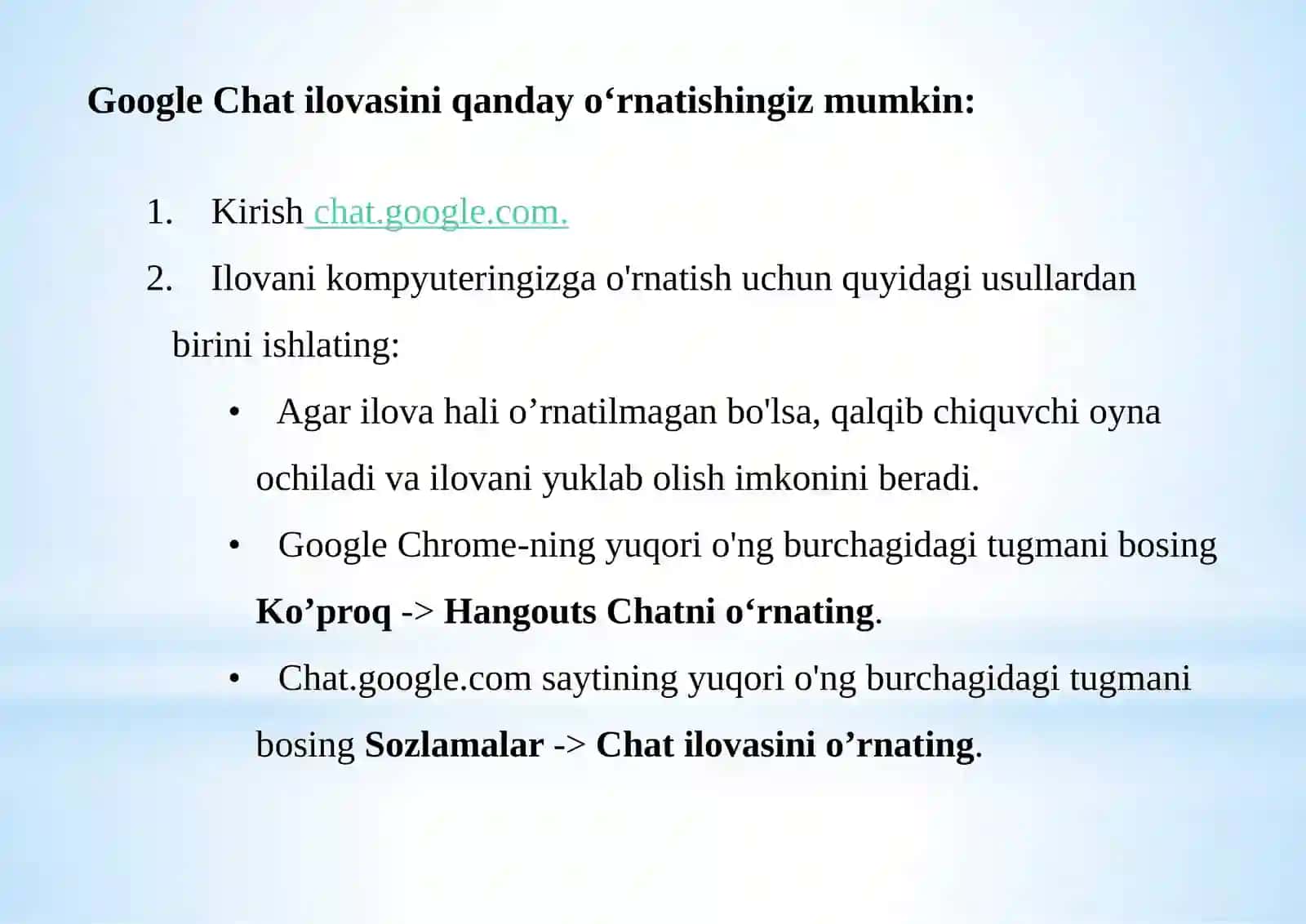 Google Chat (Hangouts Chat) 4