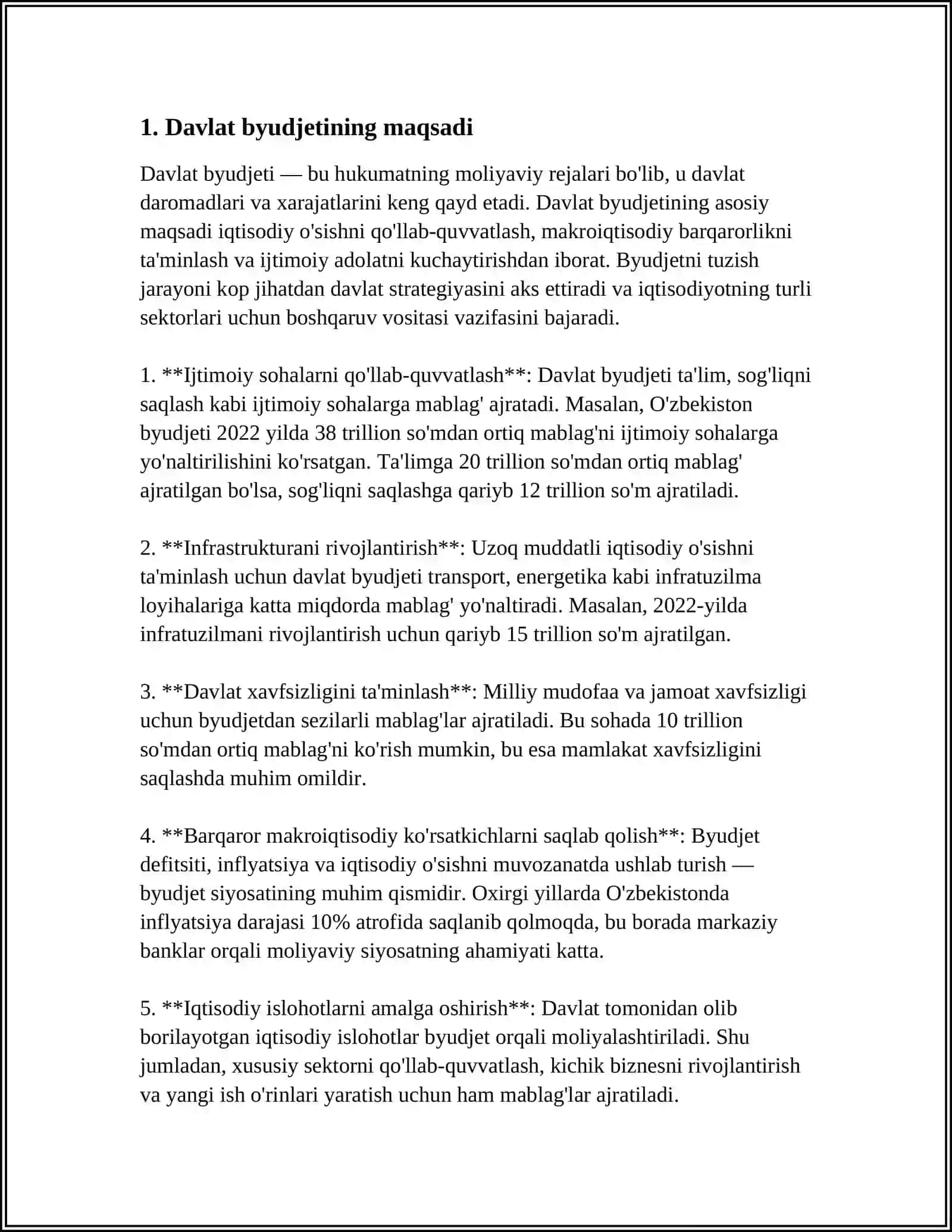 DAVLAT BYUDJETI VA UNI SHAKILLANTIRISH 4