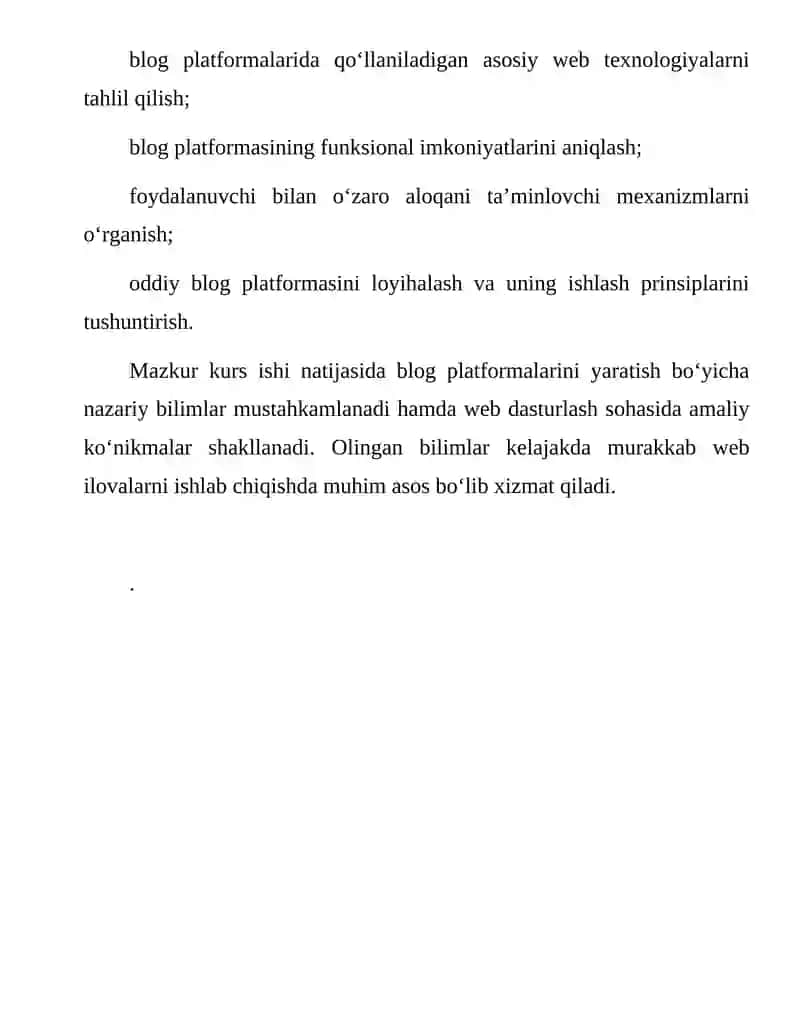 Blog platformasi yaratish 4