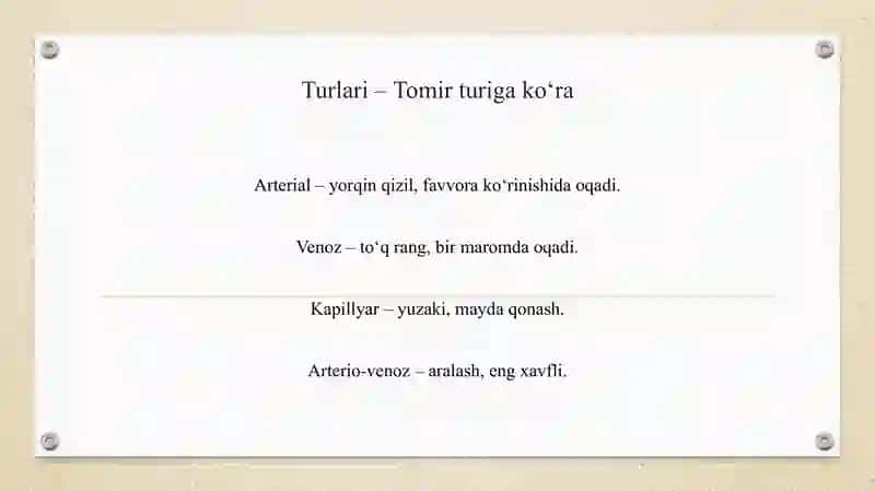 Qon ketishi. Qon to'xtatish 4