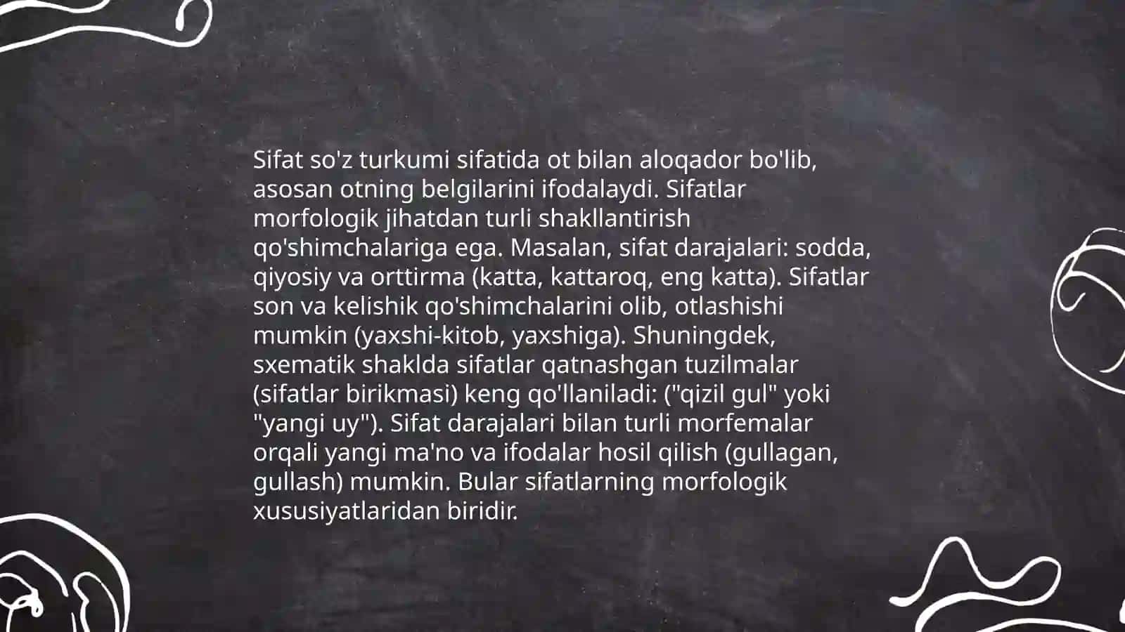 Sifat soʻz turkumi 4