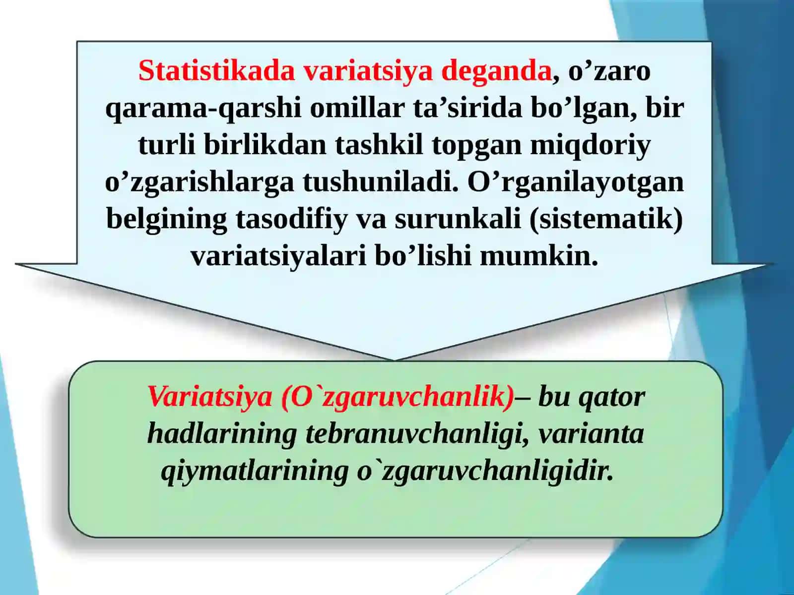 VARIATSIYA KO’RSATKICHLARI 4