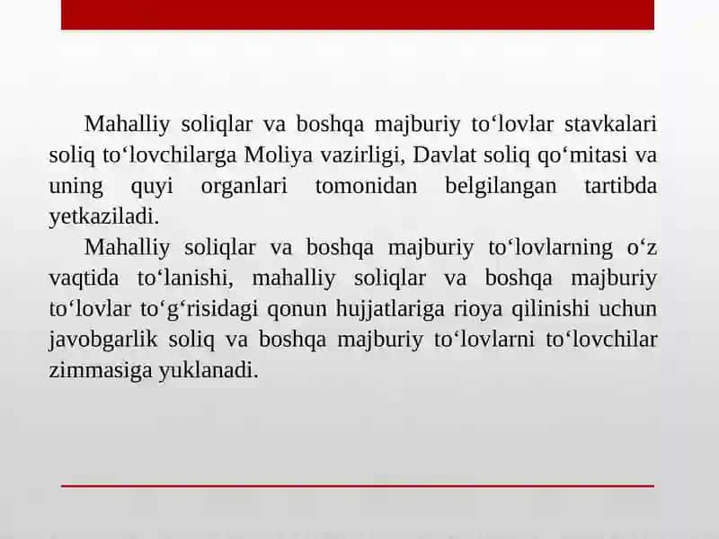 Mahalliy soliqlarning huquqiy tavsifi 4
