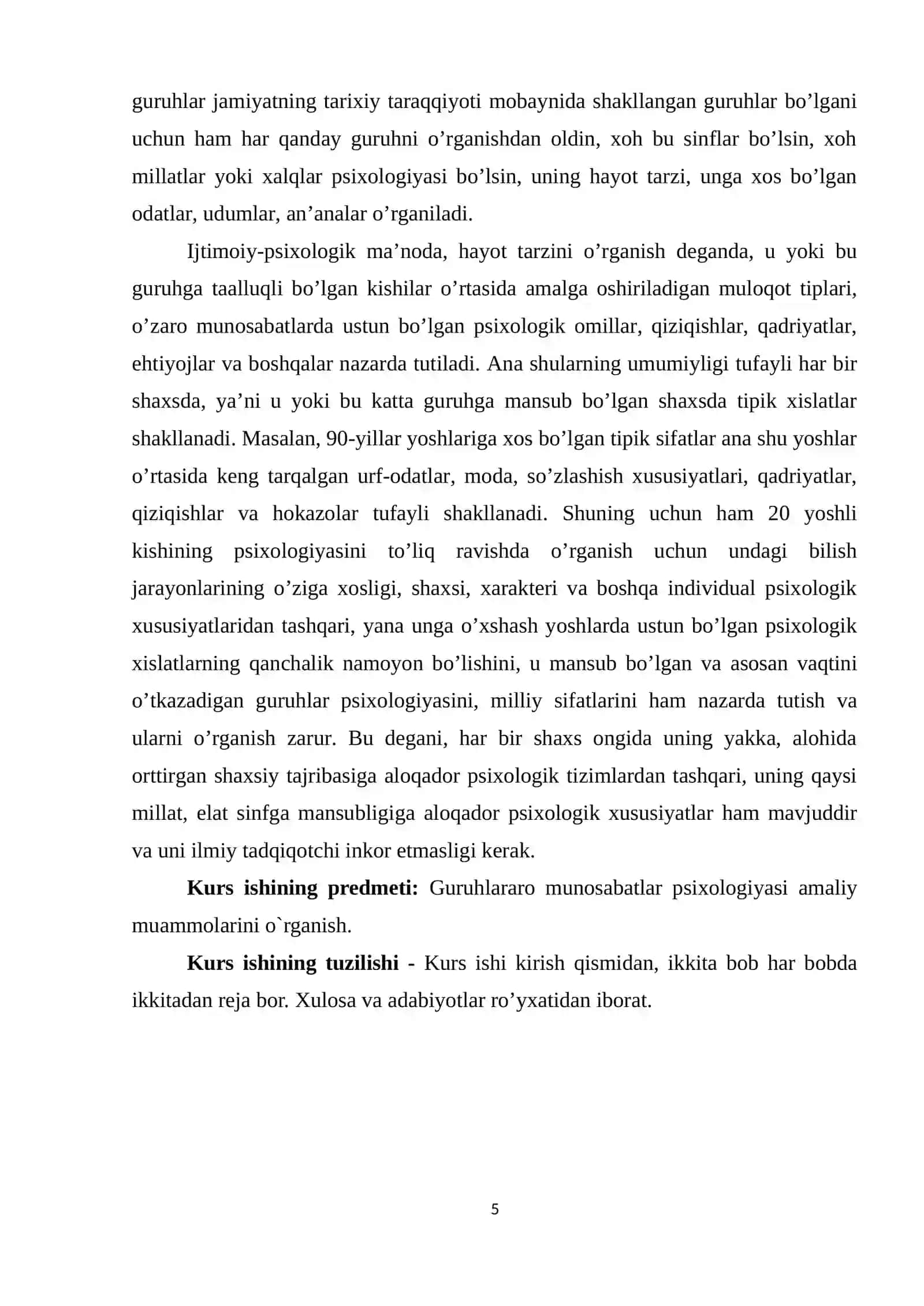 GURUHLARARO MUNOSABATLAR 4