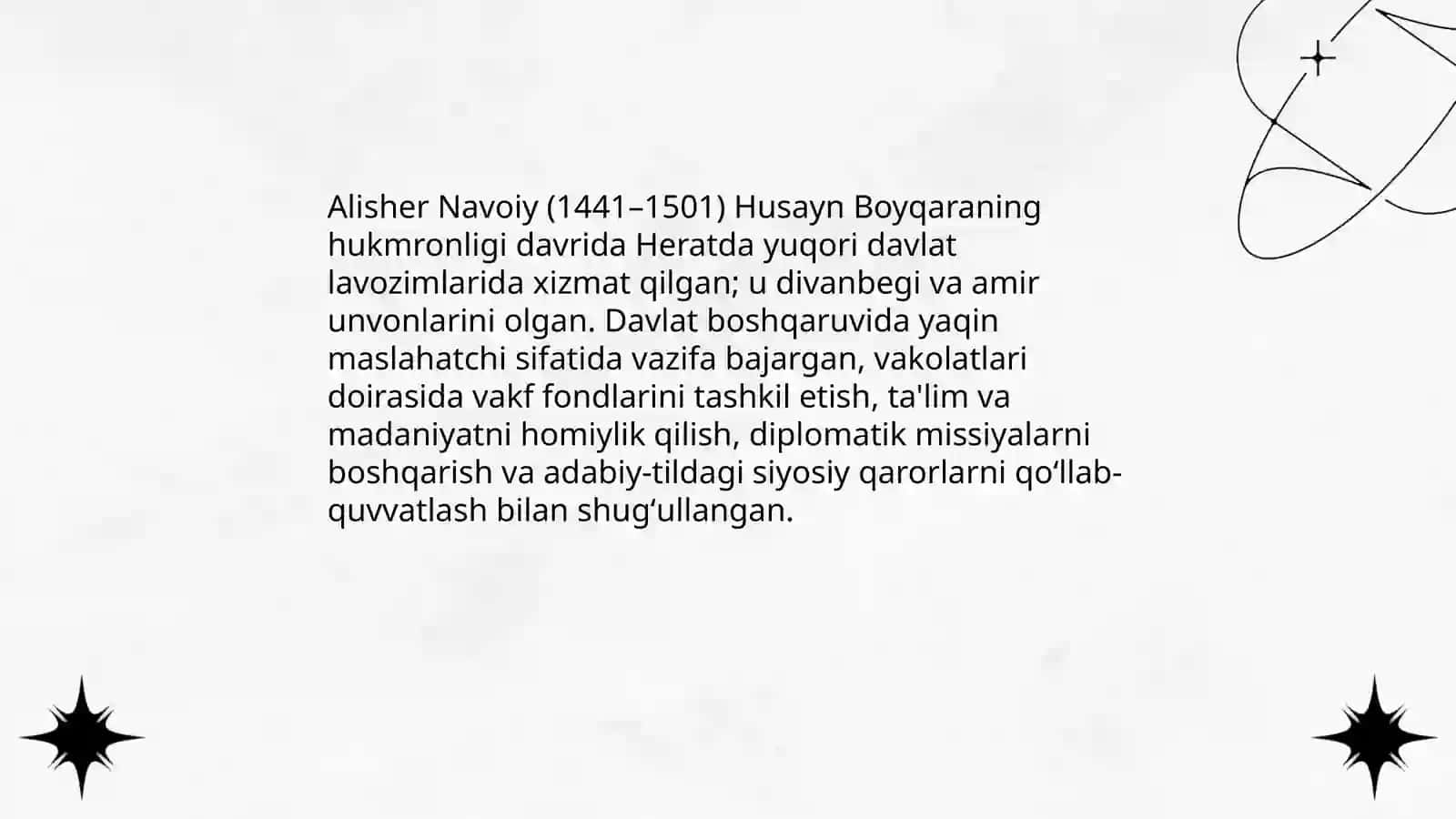 Alisher Navoiy hayoti va oilaviy tarixi 4