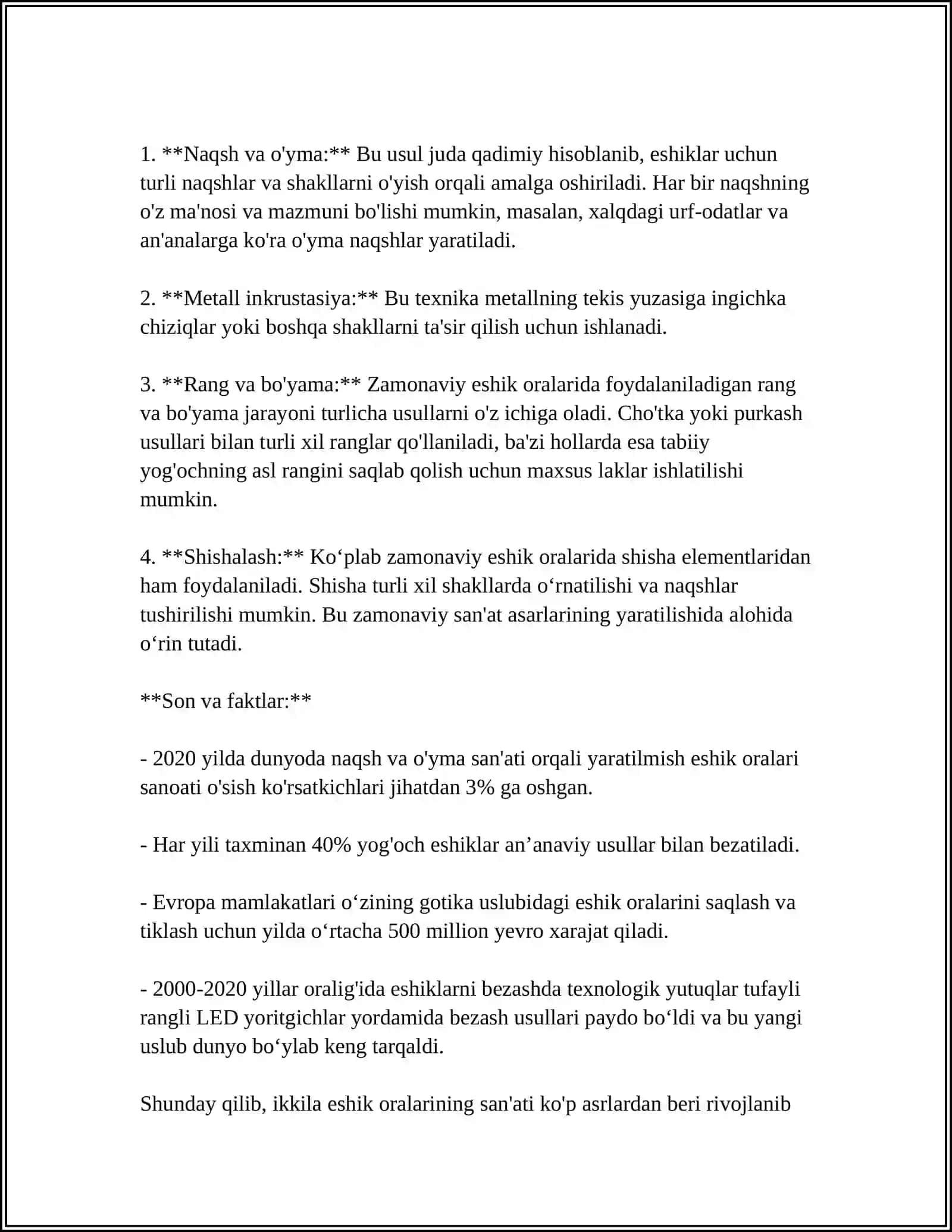 IKKI ESHIK ORASI 4