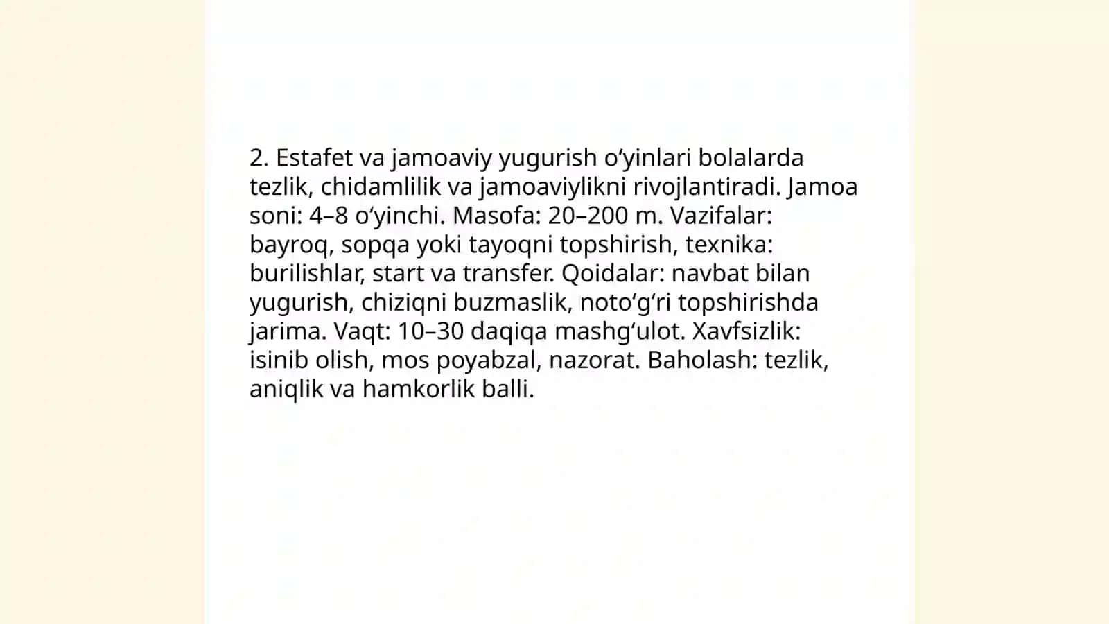 Harakatli oʻyinlar 4