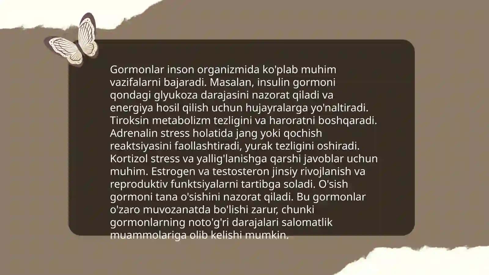 Gormonlar va ularning turlari 4
