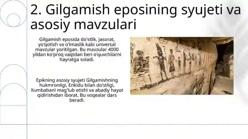 Gilgamish dostoni: afsonalar va tarix 4