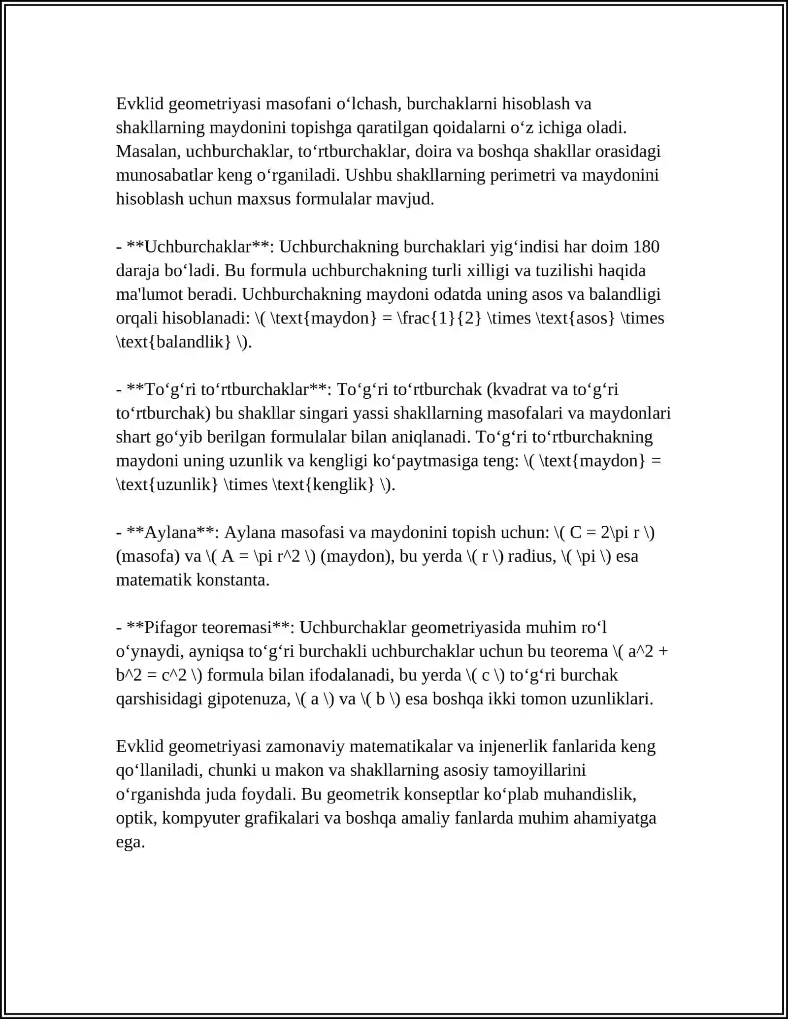 MAKTAB GEOMETRIYA KURSINING XARAKTERISTIKASI 4