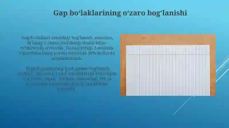 Oddiy Gapning Kichik Tarkibiy Qismlari 4