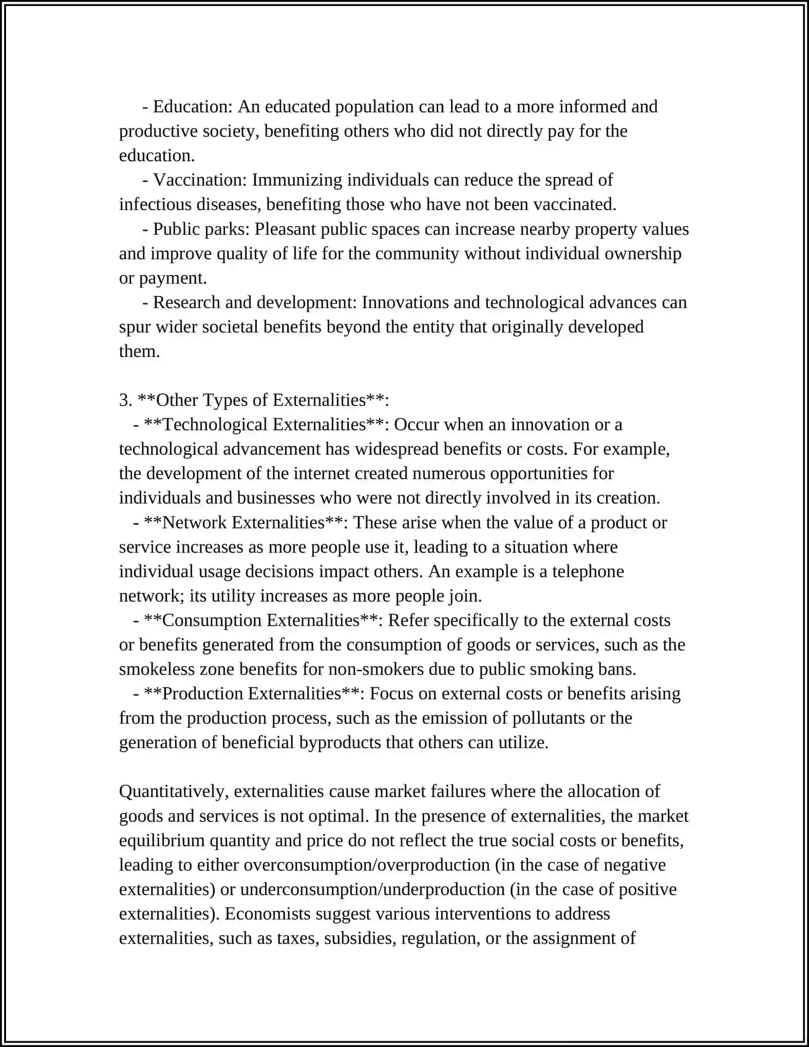 EXTERNALITIES AND THEIR ECONOMIC REGULATION 4