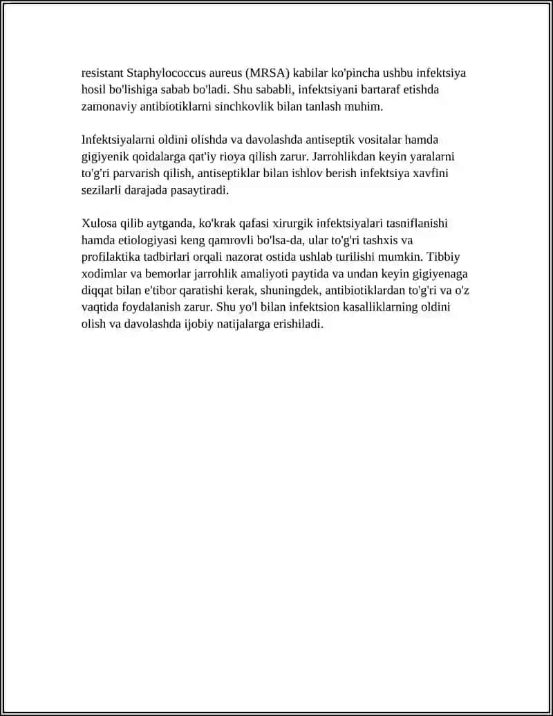KÕKRAK QAFASI XIRURGIK INFEKSIYASI 4