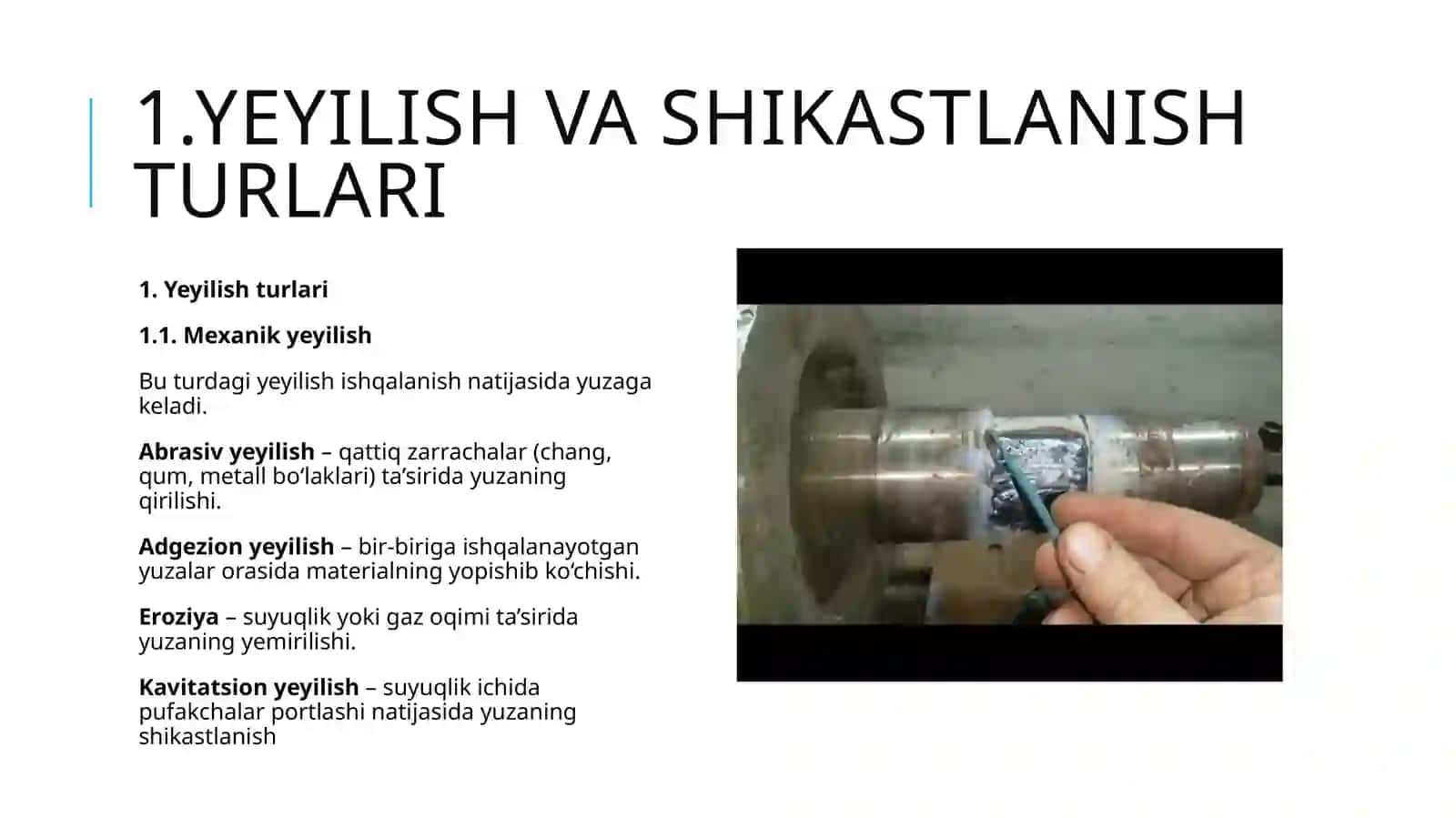 Detallarni qayta tiklashning mexanik usullari 4