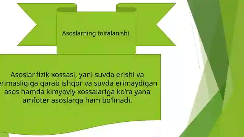 Asoslarnomlanishi.Asoslarningkimyoviy xossalari 4