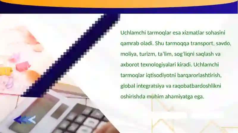 Jahon iqtisodiyotining tarmoqlari 4