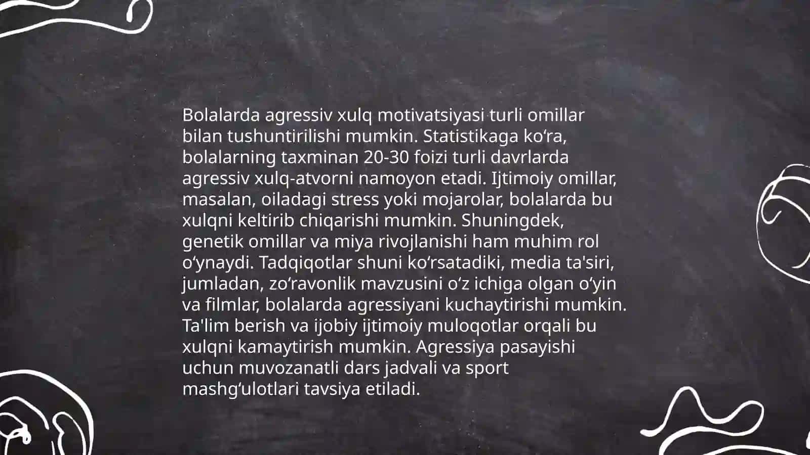 Agressiv xulq-atvorning psixologik sabablari 4